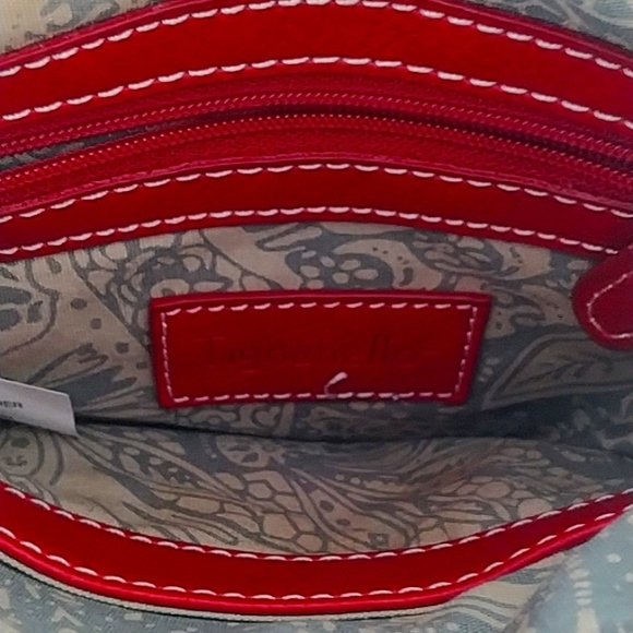 Tignanello Red Leather Small Crossbody Bag - Picture 5 of 8